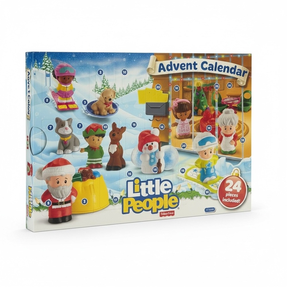 Fisher-Price Little People Advent Calendar 24 Piece Christmas Set 2015 New Open